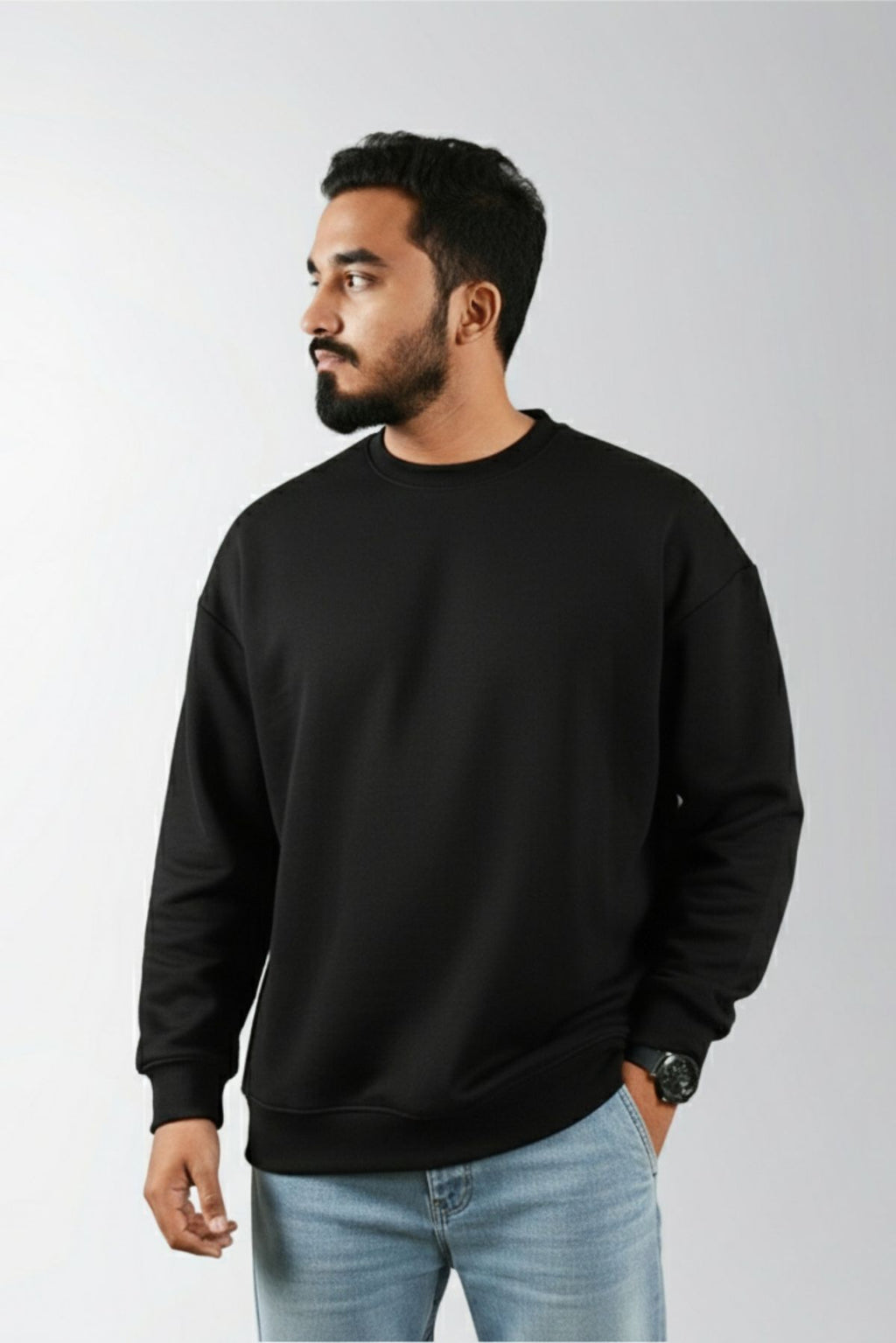 Pack de 3 Sweatshirt  (bleu, Noir, Blanc) : à 269 DHS