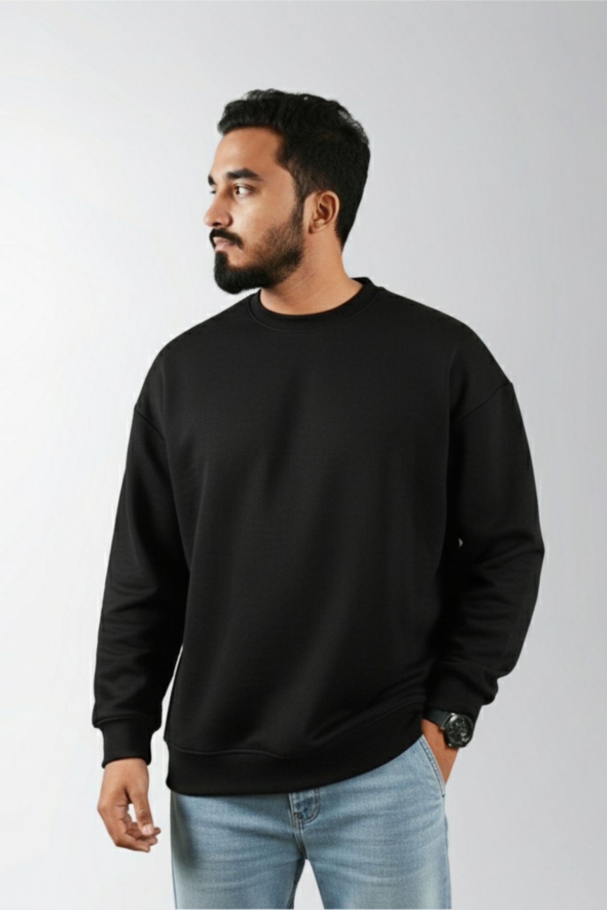 Pack de 3 Sweatshirt  (bleu, Noir, Blanc) : à 269 DHS